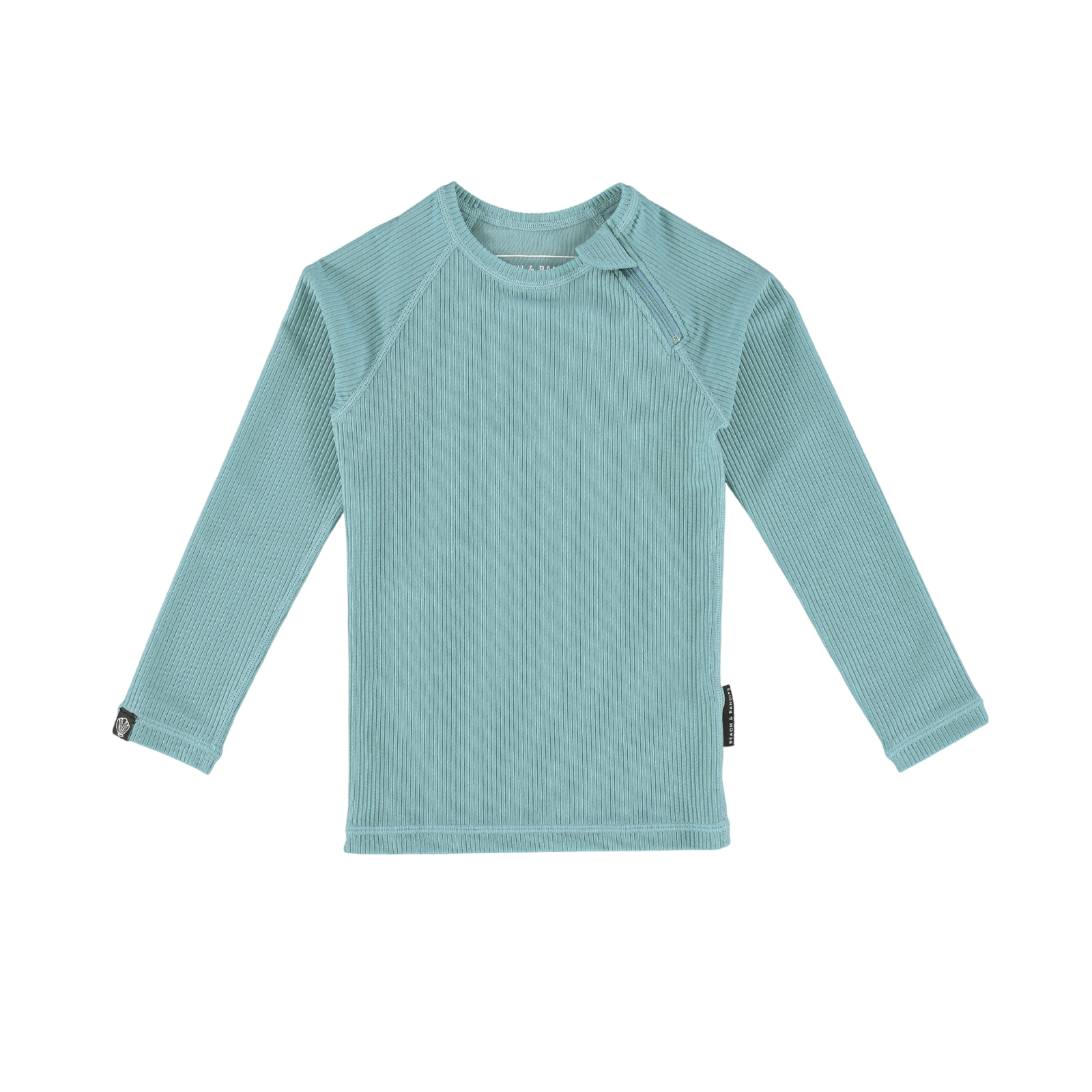 Badeshirt UPF 50  Ribbed LS Coastal Shade