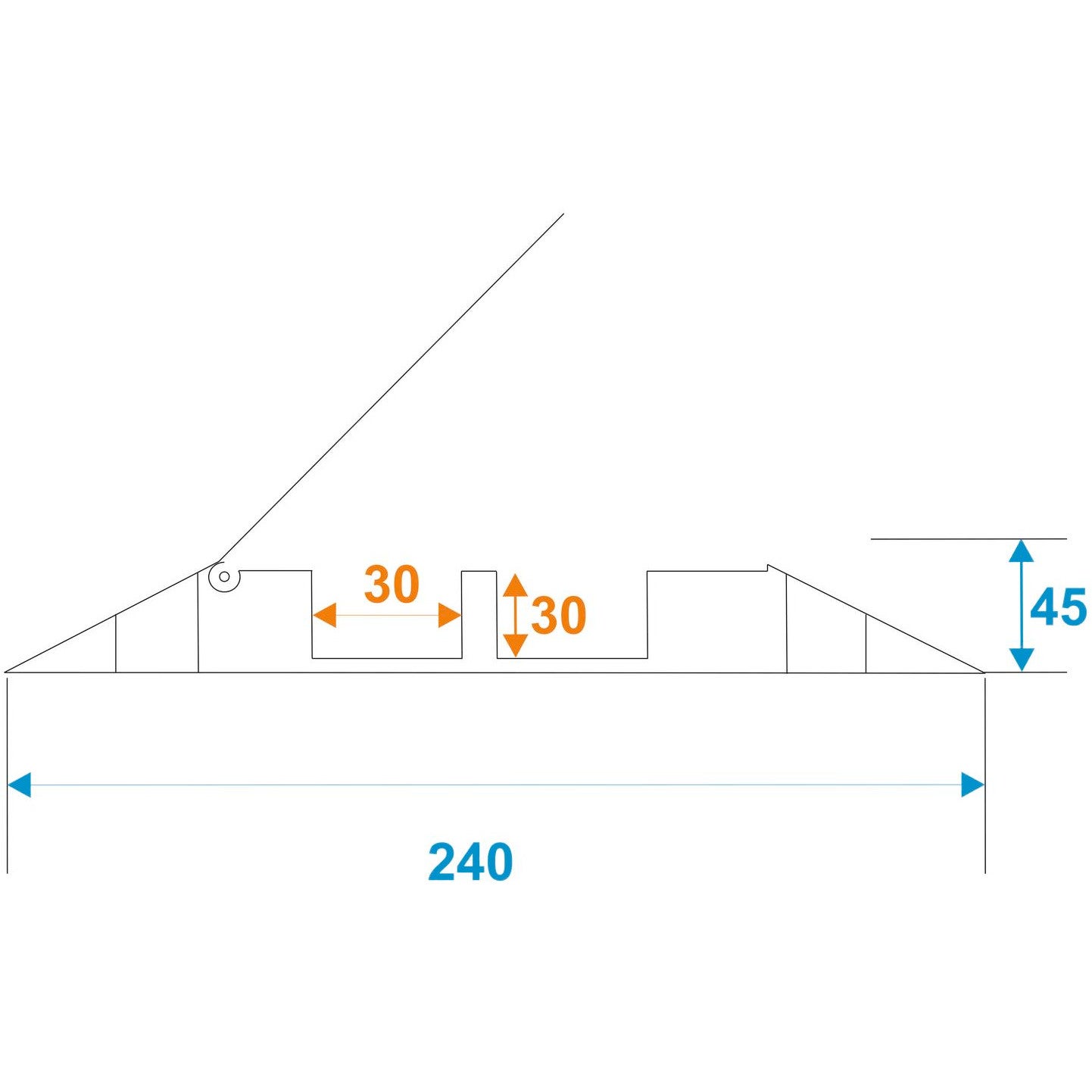 Eurolite Cablebridge voor 2 kabels