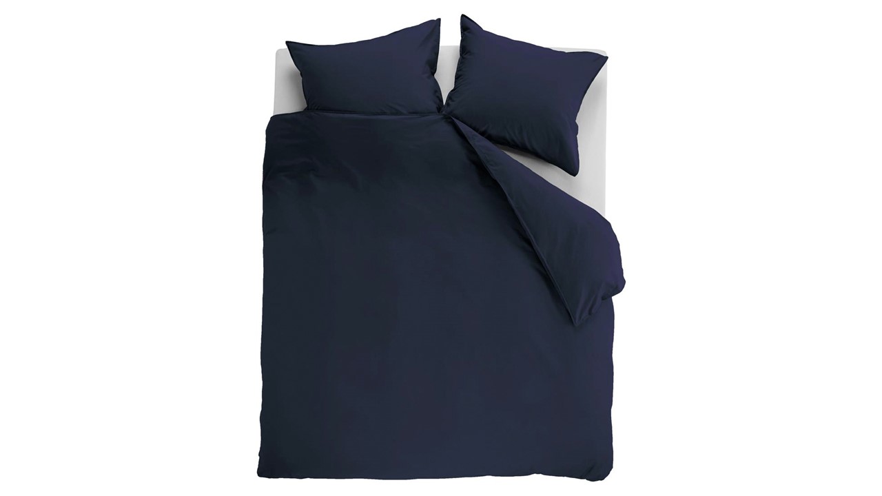Dekbedovertrek Cotton Uni dark blue