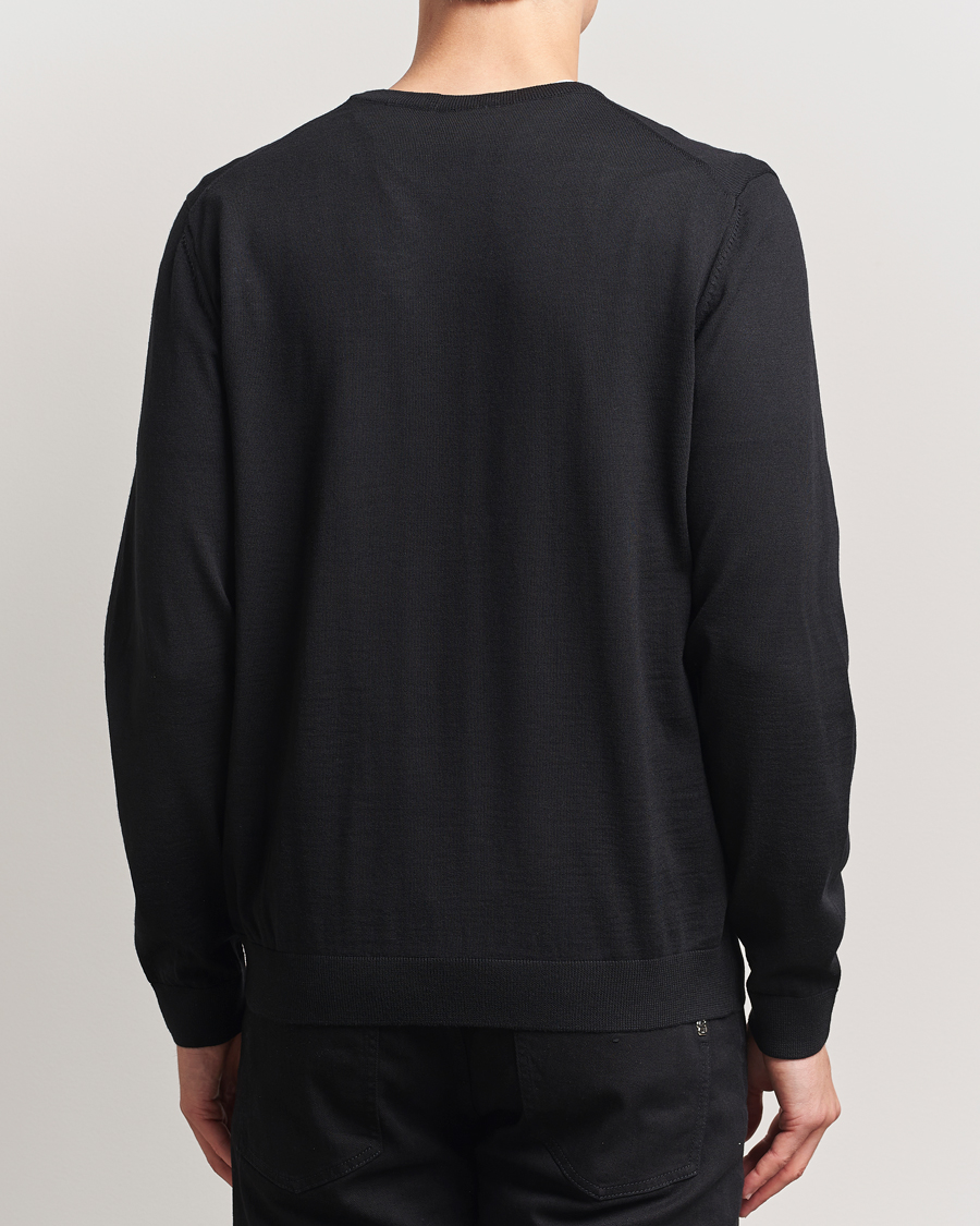 BOSS BLACK Melba Wool V-Neck Pullover Black
