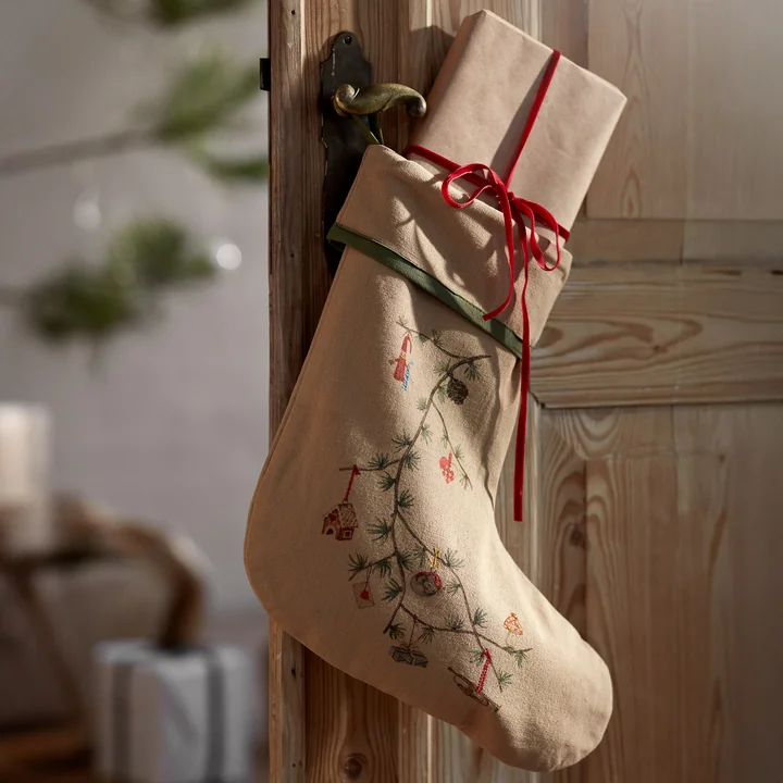 Kähler Design - Hammershøi Christmas Weihnachtsstrumpf, sand