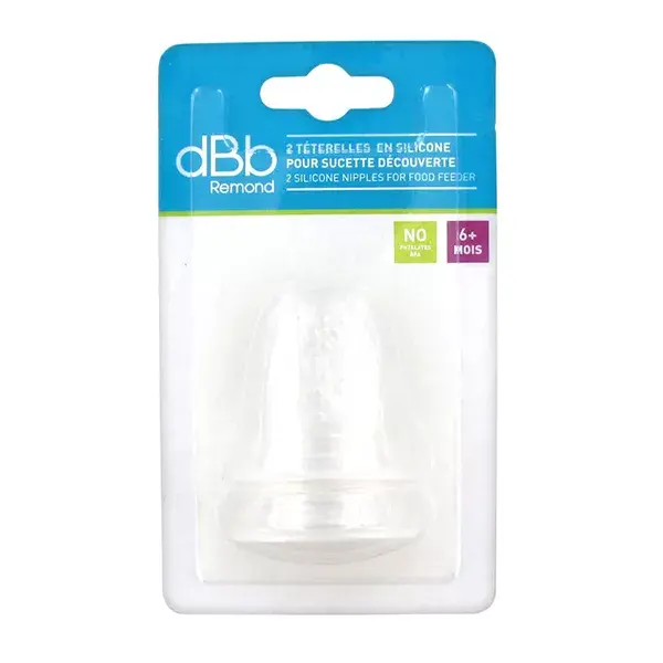 dBb Remond Pacote com 2 bicos de silicone para chupetas Discovery