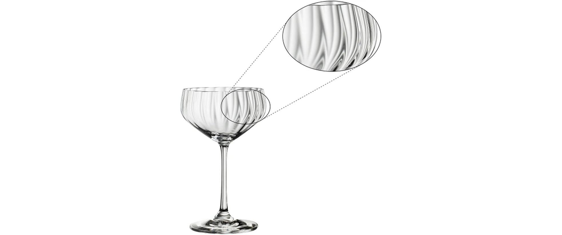 Cocktailglas LifeStyle 310 ml, 4 Stück, TransparentElegantes Coupette-Gläser-Set