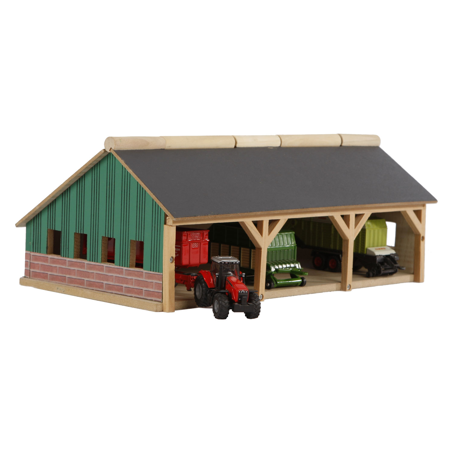 Kids Globe Landbouwloods 3-vaks Klein, 1:87