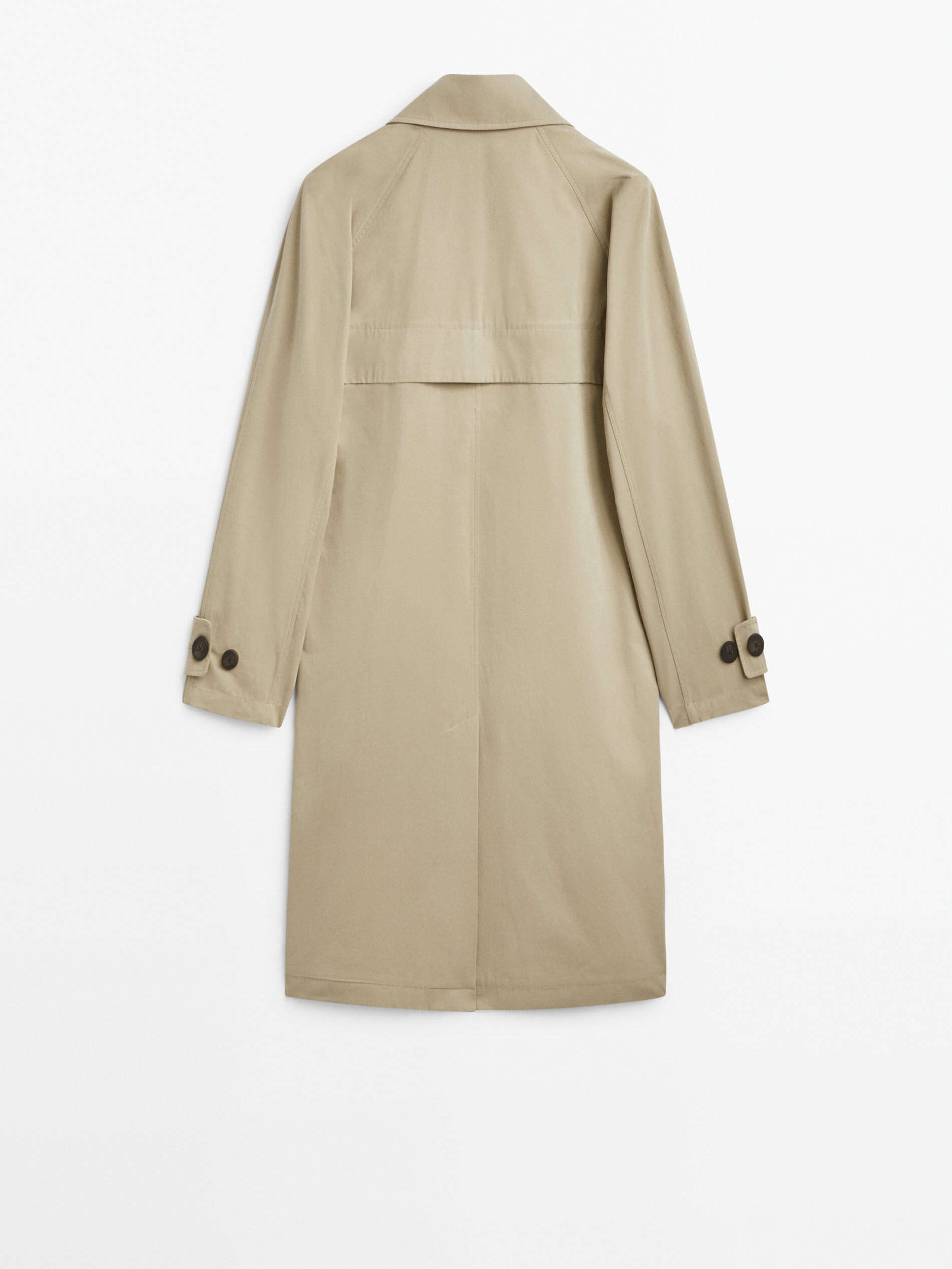 Trench Chaqueta com algodón - BEGE