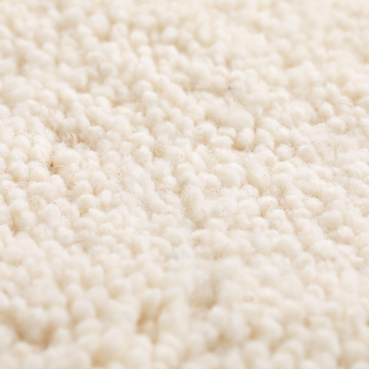 Steffensmeier Berber Teppich Natur aus 100% Schurwolle Rabat 15/15 Simple Wollweiss in 27 Größen, Größe: 200x300 cm