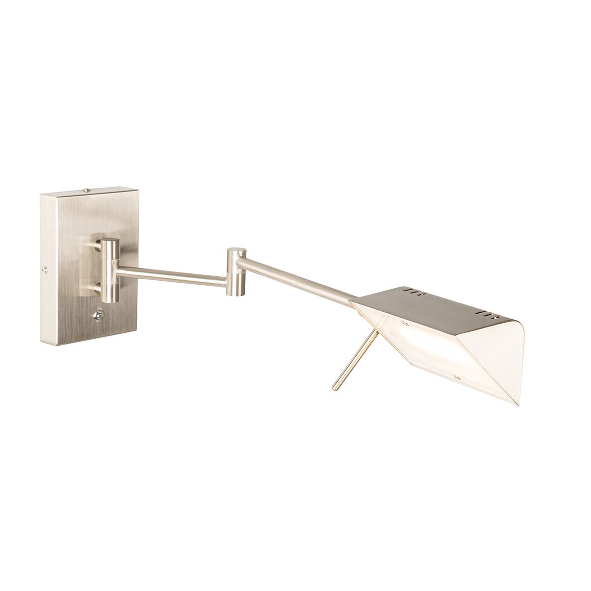 Design wandlamp staal incl. LED dimbaar - Notia