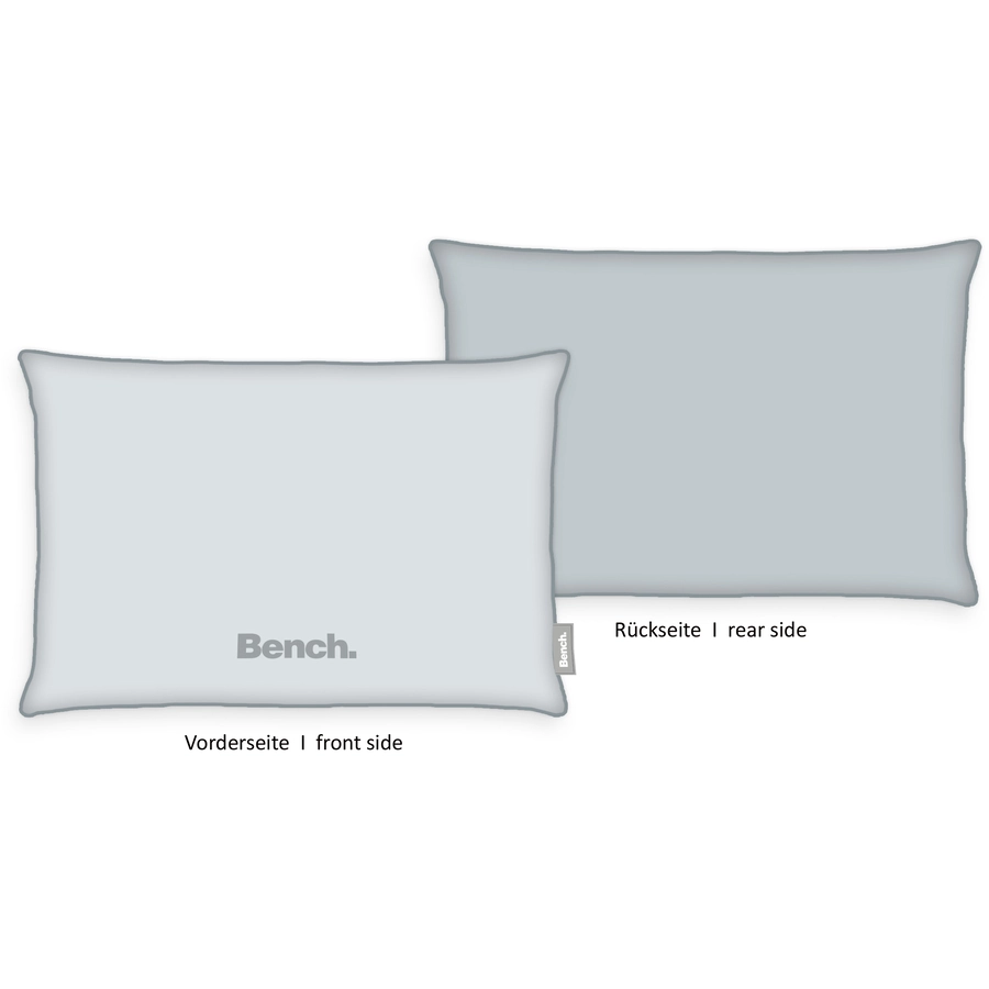 Bench. Supersoft-Velvet-Kissenhülle grau 40 x 60 cm