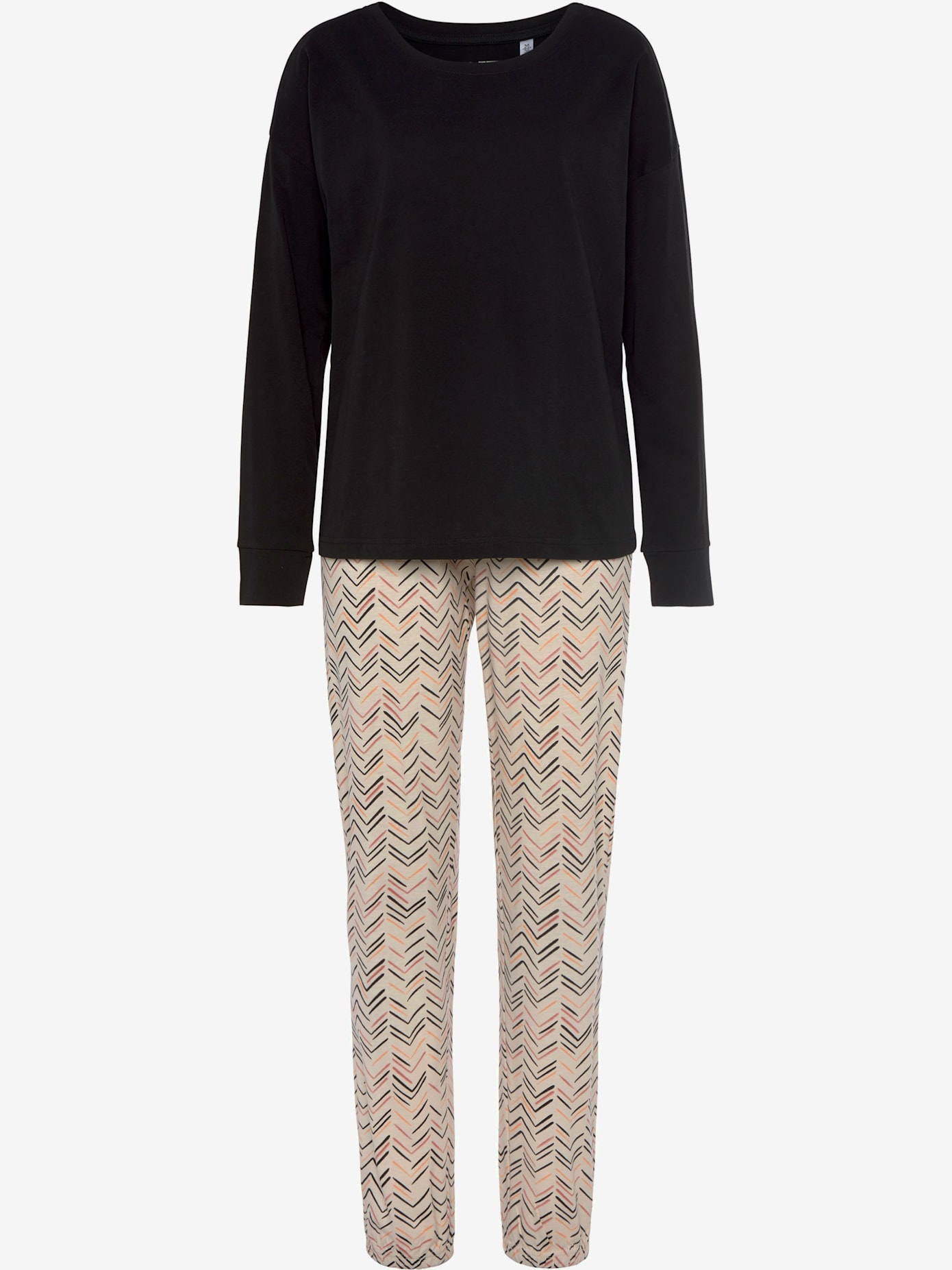 Pyjama au superbe motif sergé chevron