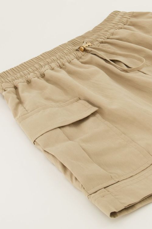 Beige skort met cargo zakken