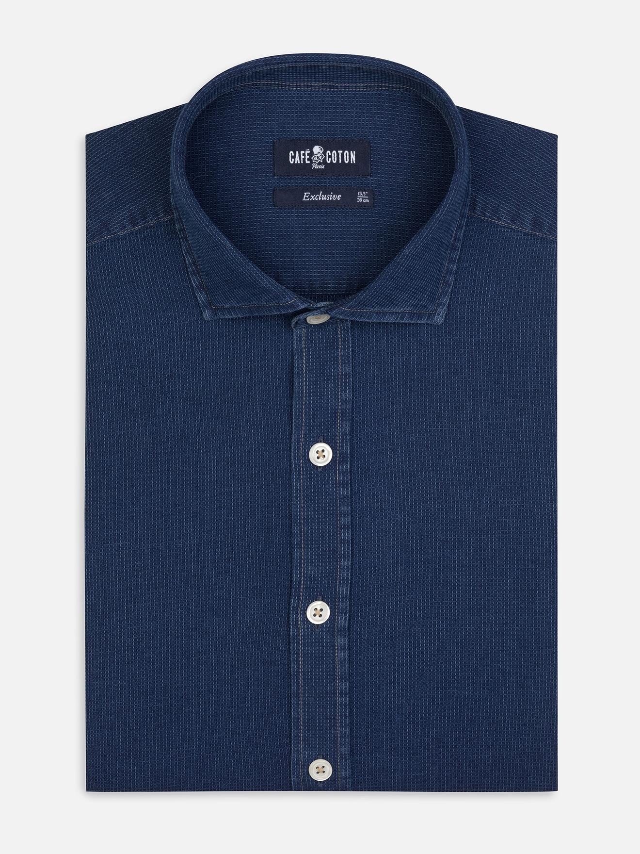 Chemise Fulton indigo