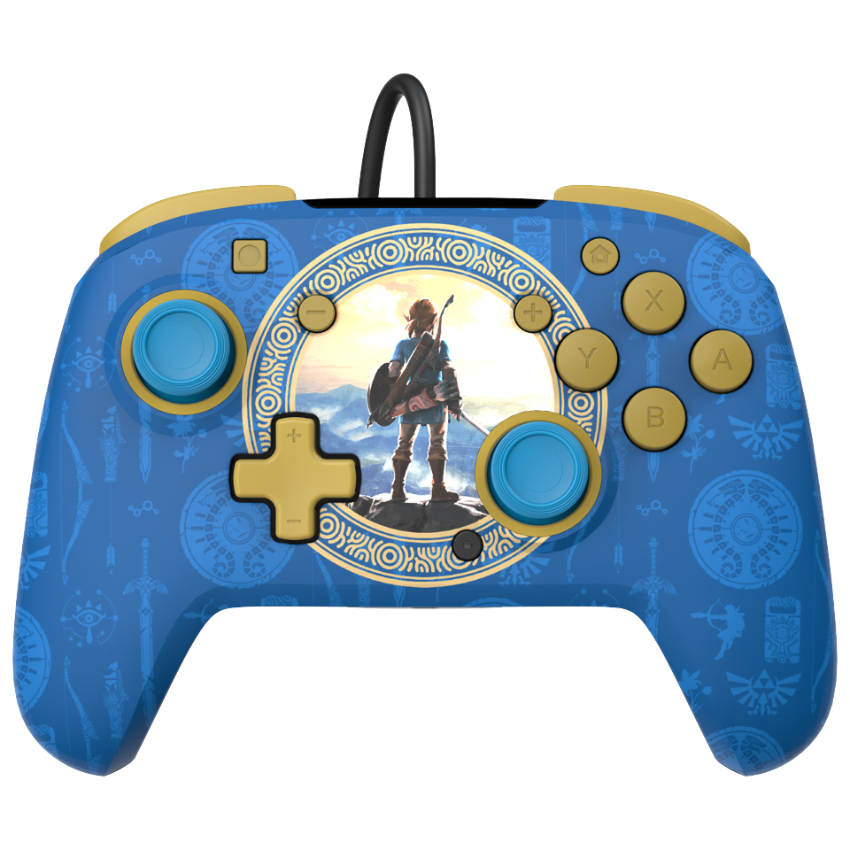 PDP Rematch Wired controller - Zelda Hyrule Blue