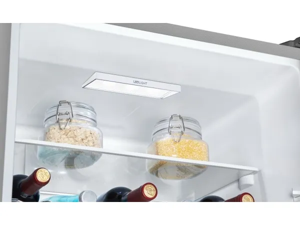 Gorenje N619EAXL4 - Køleskab/fryser - bund-fryser - bredde: 59.5 cm - dybde: 59 cm - højde: 186 cm - 304 liter - Klasse E - rustfrit stål