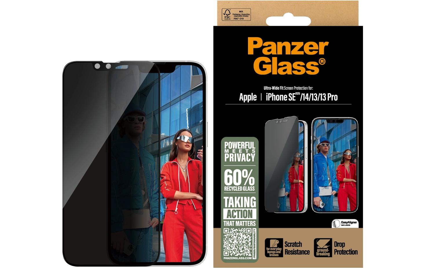 Displayschutz Ultra Wide Fit Privacy iPhone 16e/13/13Pro/14Privacy-Display-Schutzfolie für das Apple iPhone 16e/13/13Pro/14