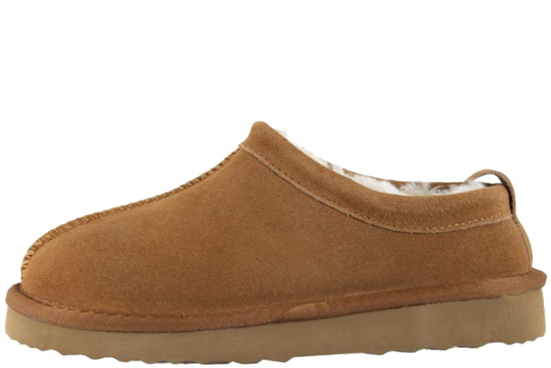 SOFIE SHNOOR BAMSTØVLE SLIPPERS I TAN RUSKIND
