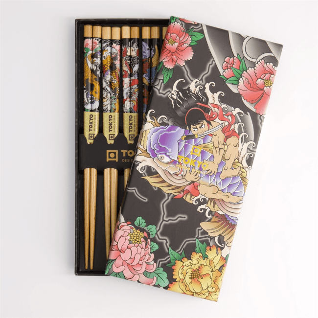 Tokyo Eetstokjes Geschenkset/5 Yakuza Karper