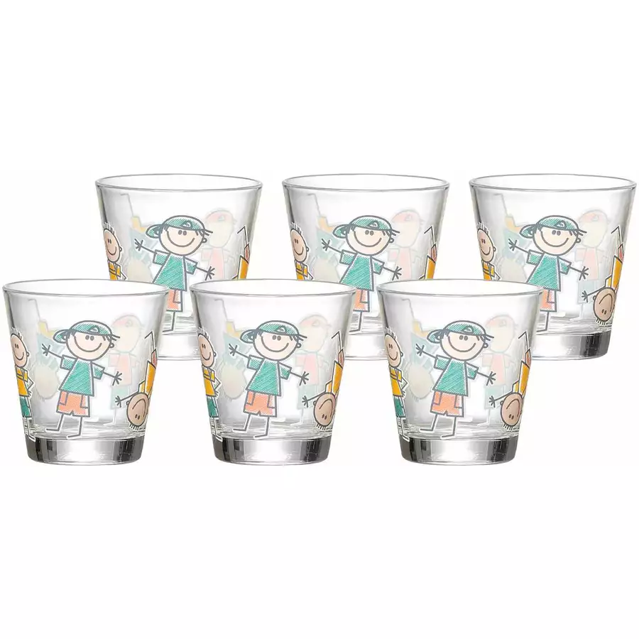 Ritzenhoff & Breker GmbH & Co. KG Trinkglas Boys BEST FRIENDS 270 ml 6er Set bunt