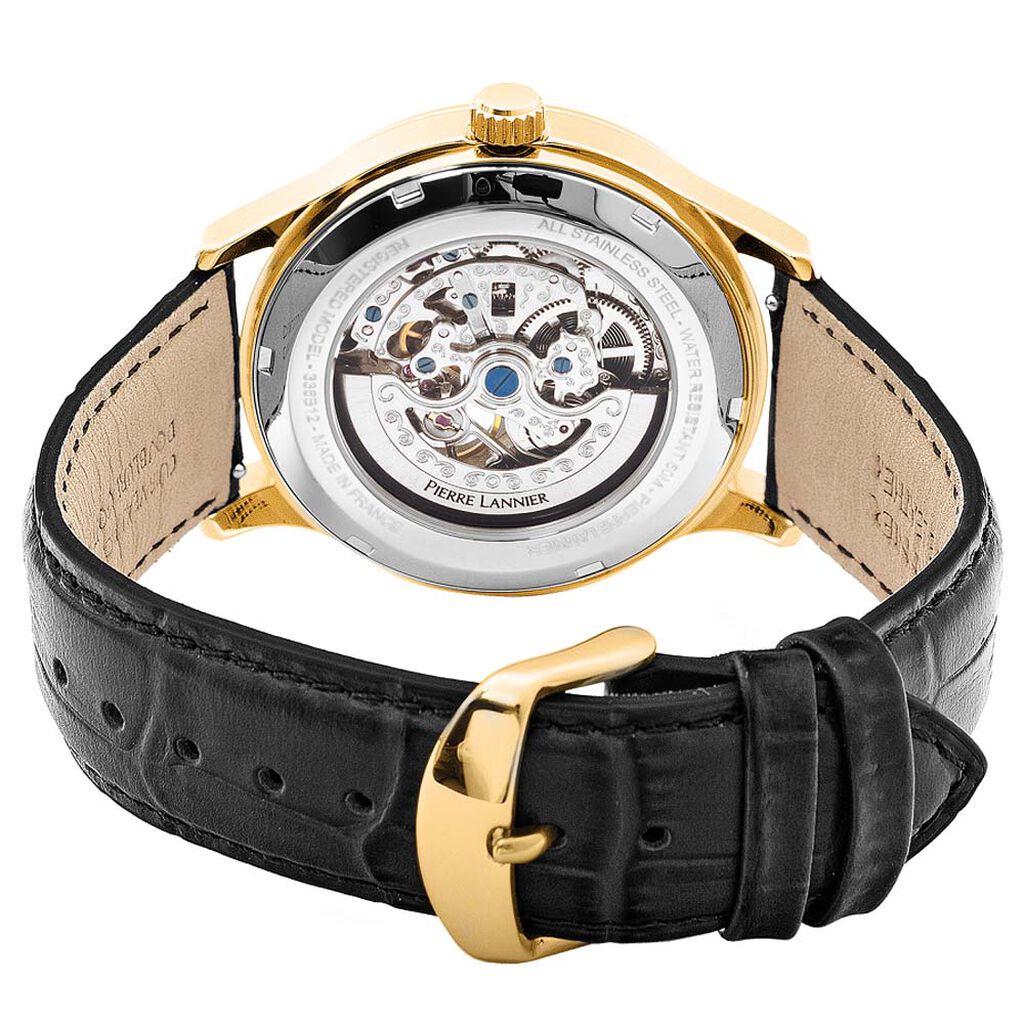 Montre Pierre Lannier Fleuret Noir
