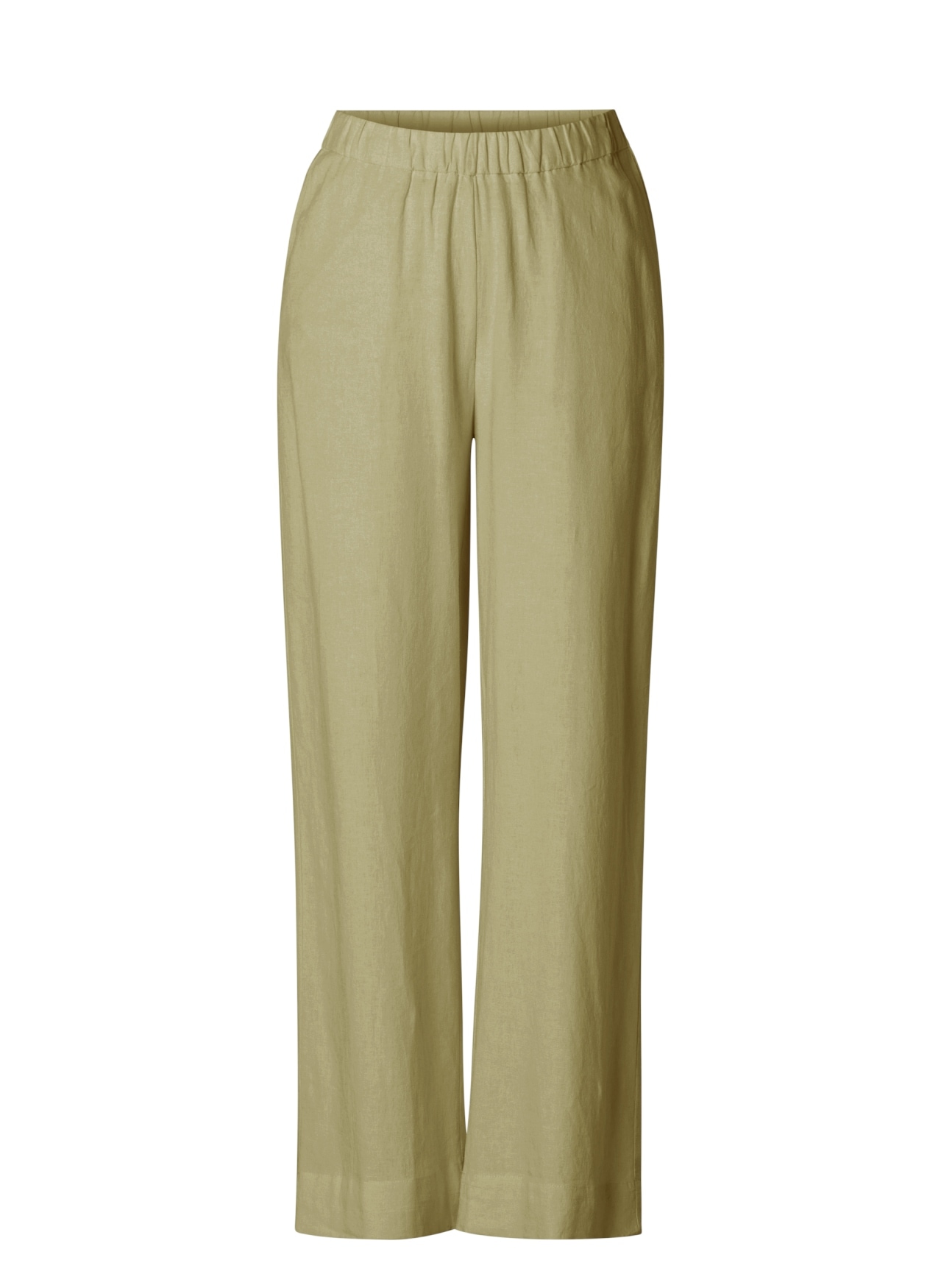 Base Level Curvy Leinenhose »Yula«  Sommerhose, Leinen-Viskose-Mix, mit elastischem Bund