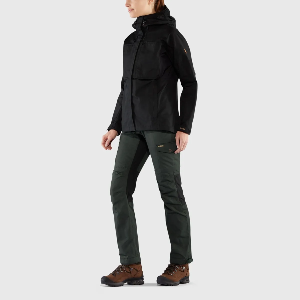 Fjällräven Women's Kaipak Trousers Curved Patina Green