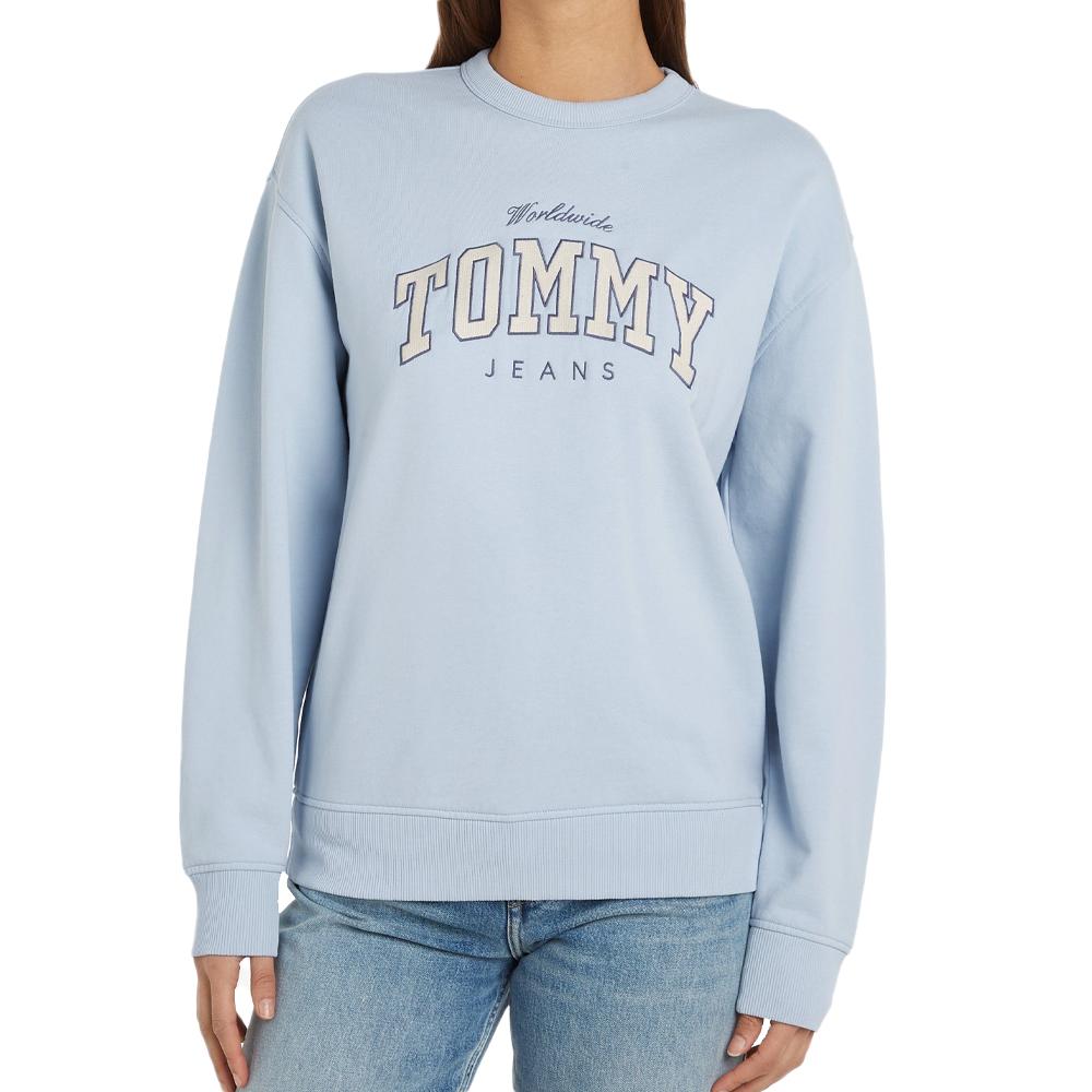 Tommy Hilfiger Sweat Bleu Femme Tommy Hilfiger Varsity Luxe