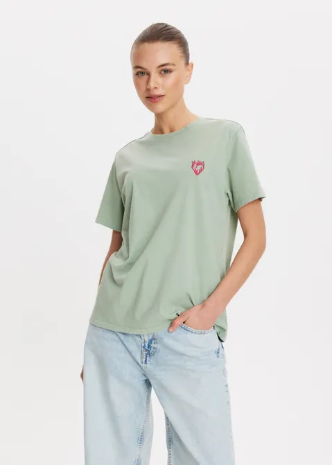 T-shirt met print dreamland groen (GRN.M)