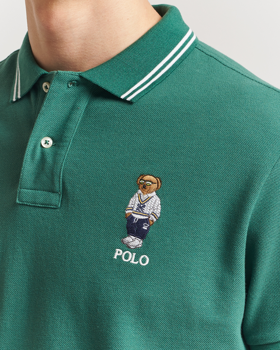 Polo Ralph Lauren Custom Slim Fit Bear Polo Antique Green