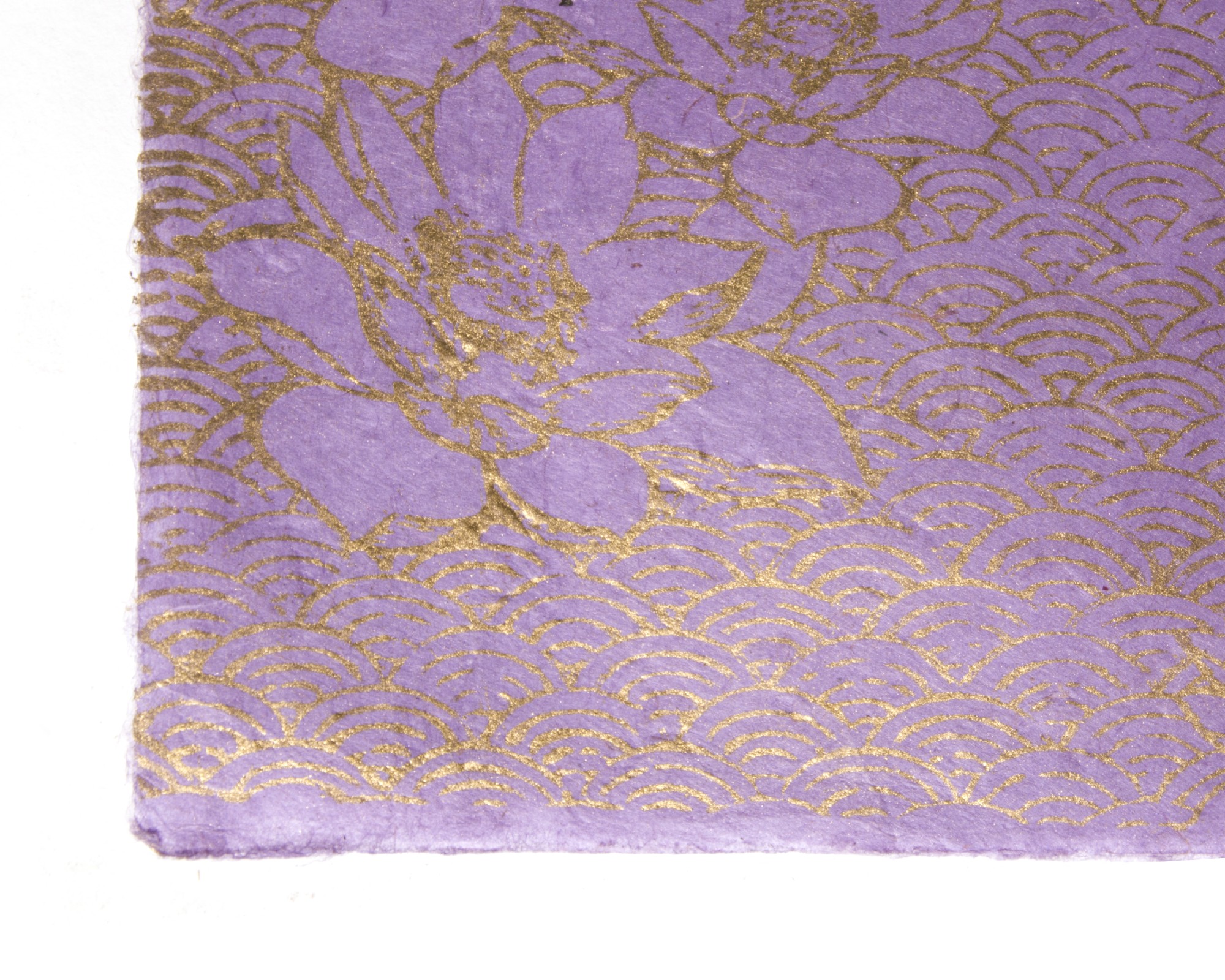 Geschenkpapier 'Blumen' handgeschöpft, violett,  L 76 cm, B 50 cm günstig bestellen