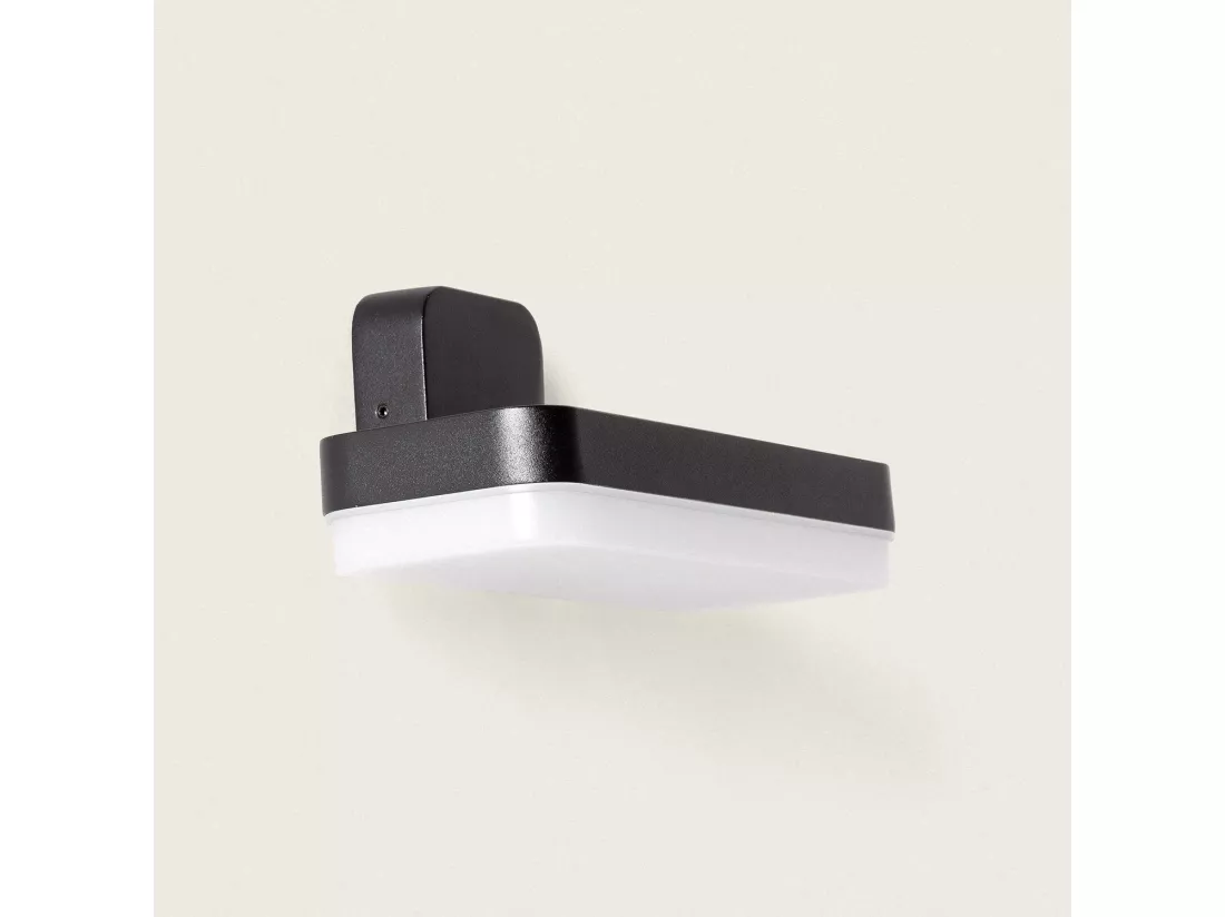 Applique Murale Extérieure LED 10W Éclairage Rectangulaire Noire Mirto Noir