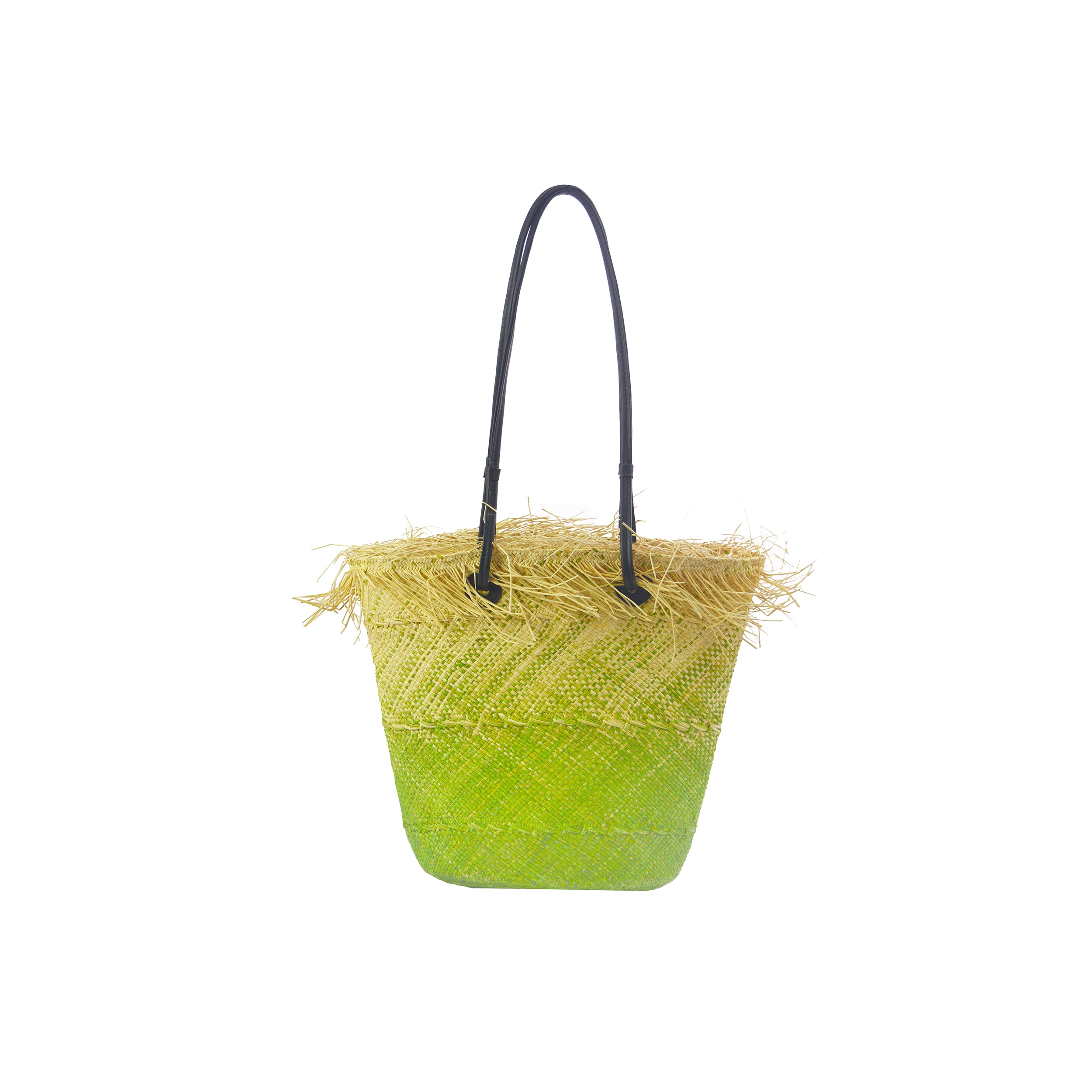 Panier bébé ombré à bordure effilochée