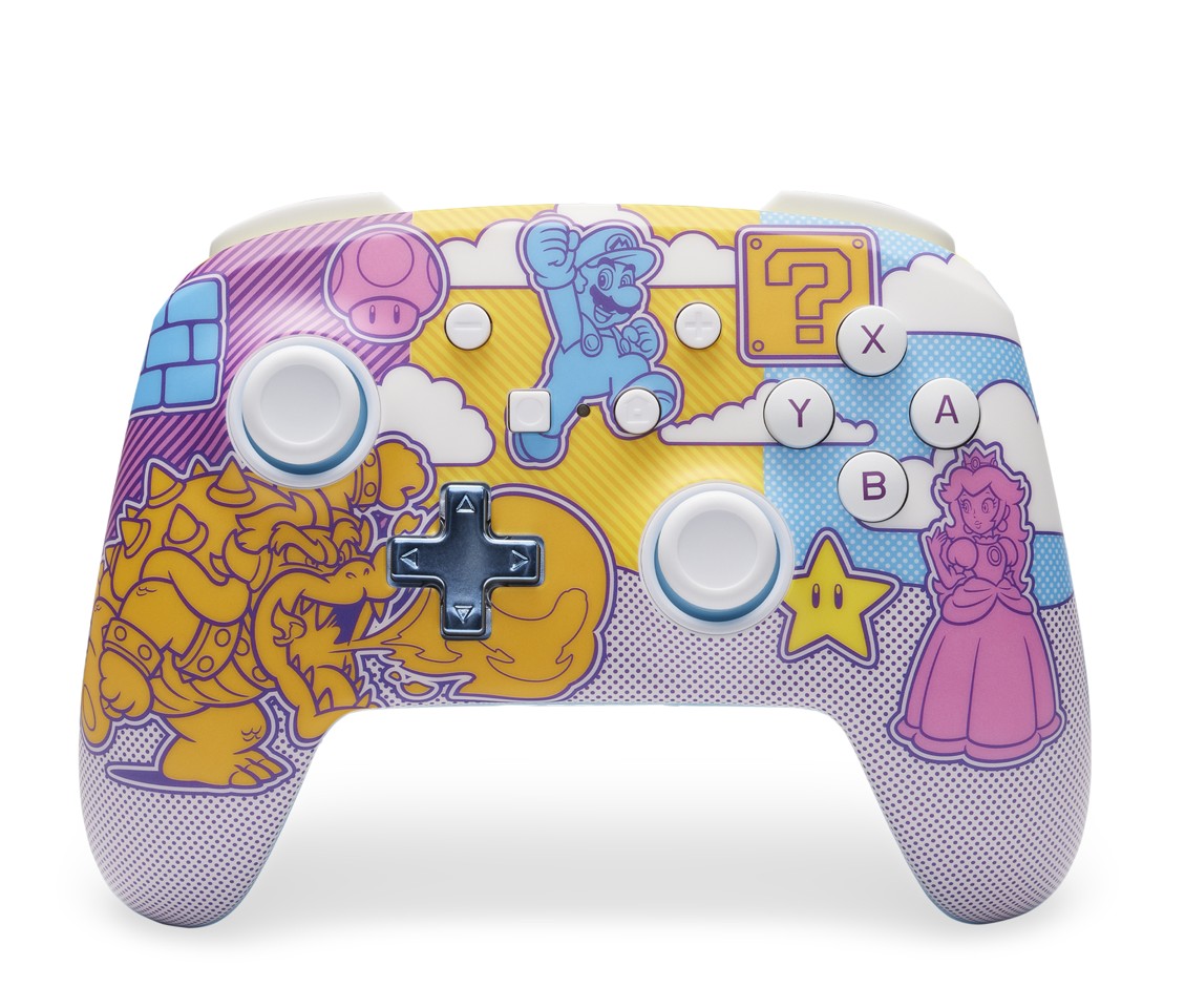 PowerA Enhanced Wireless Controller - Mushroom Kingdom Pop Art (Nintendo Switch)