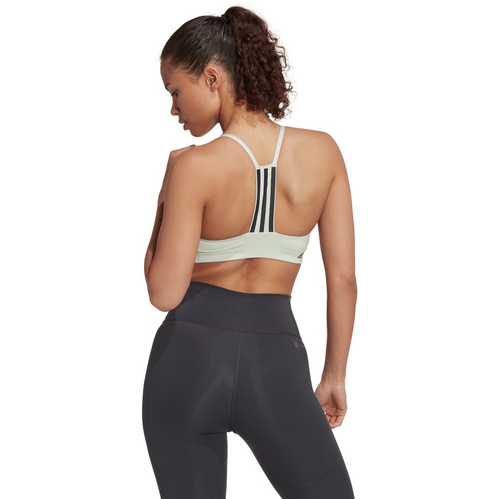 adidas Aeroimpact Training Light-Support Sport BH Damen linen green