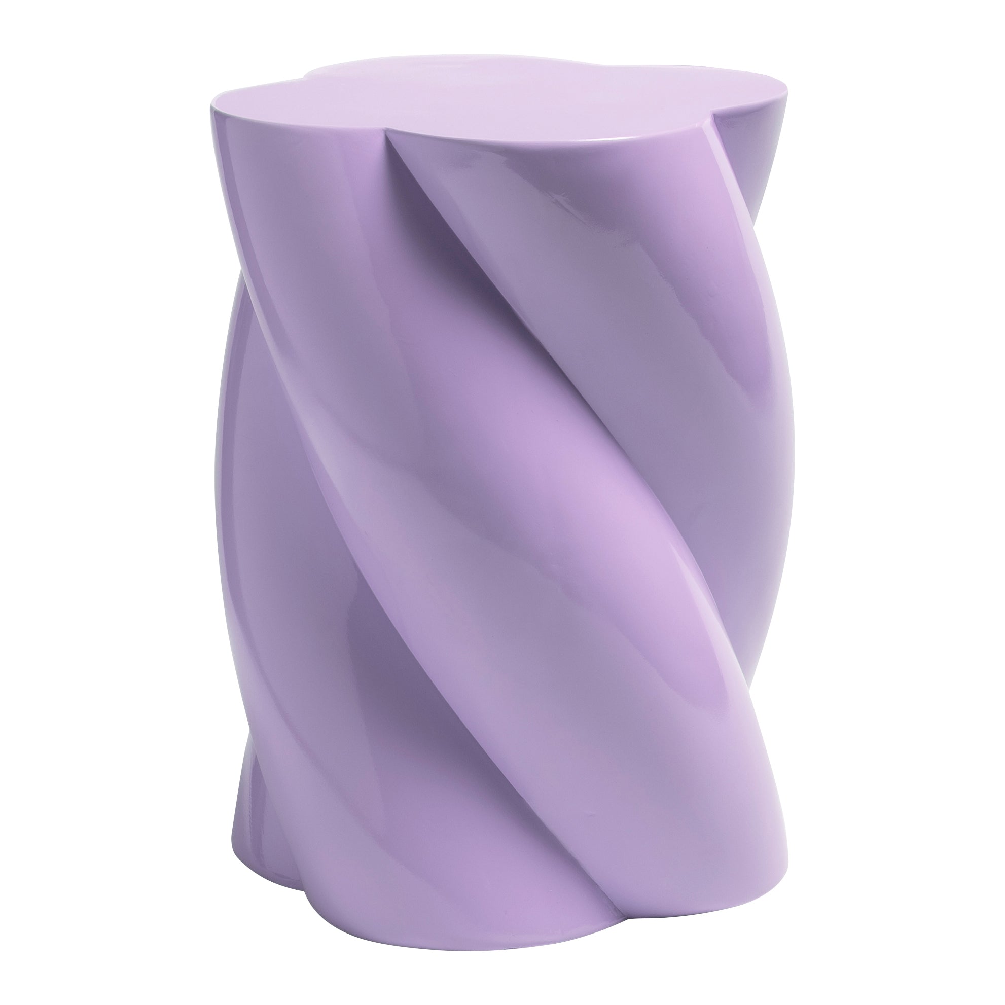 &k amsterdam Pillar Marshmallow Bijzettafel H 40 cm - Lila