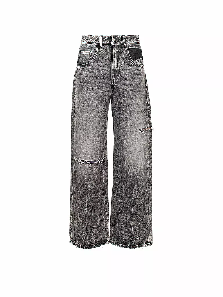 ICON DENIM Jeans Flared Fit POPPY grau