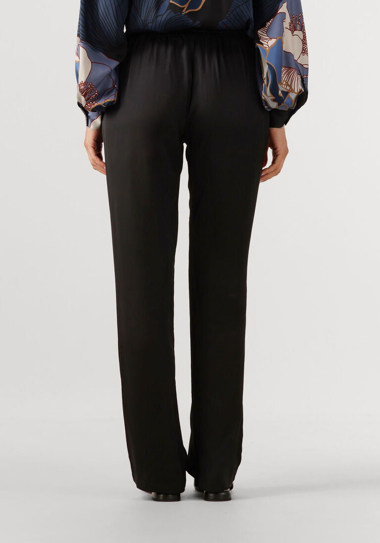 zwarte resort finest pantalon satin pants