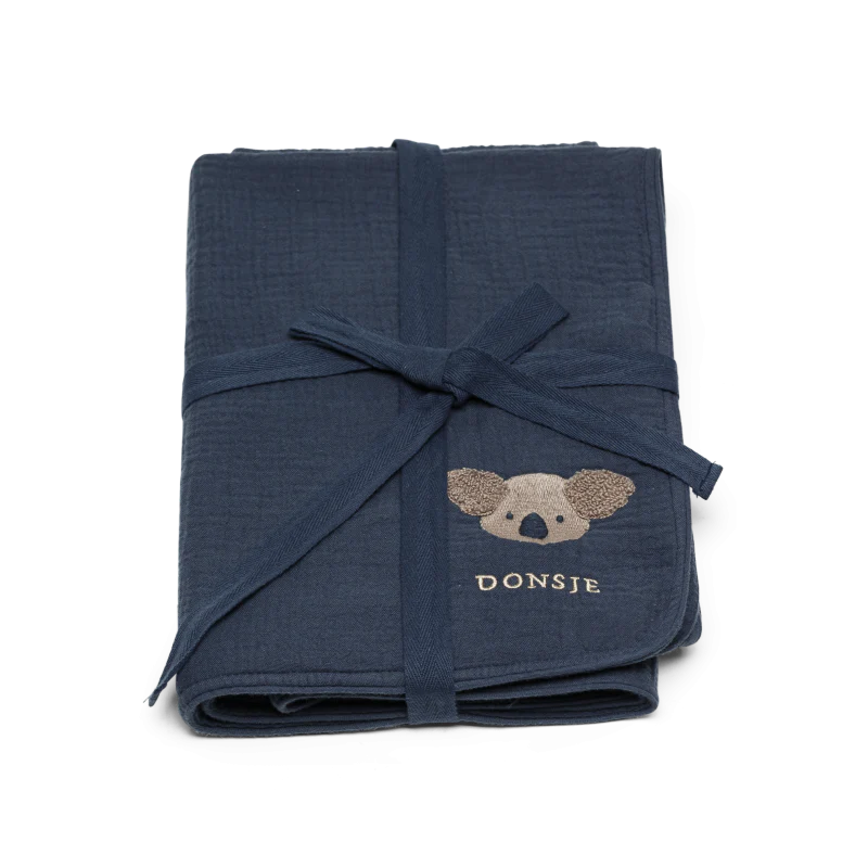 Ploekie Muslin Blanket XL | Koala | Blue Marine