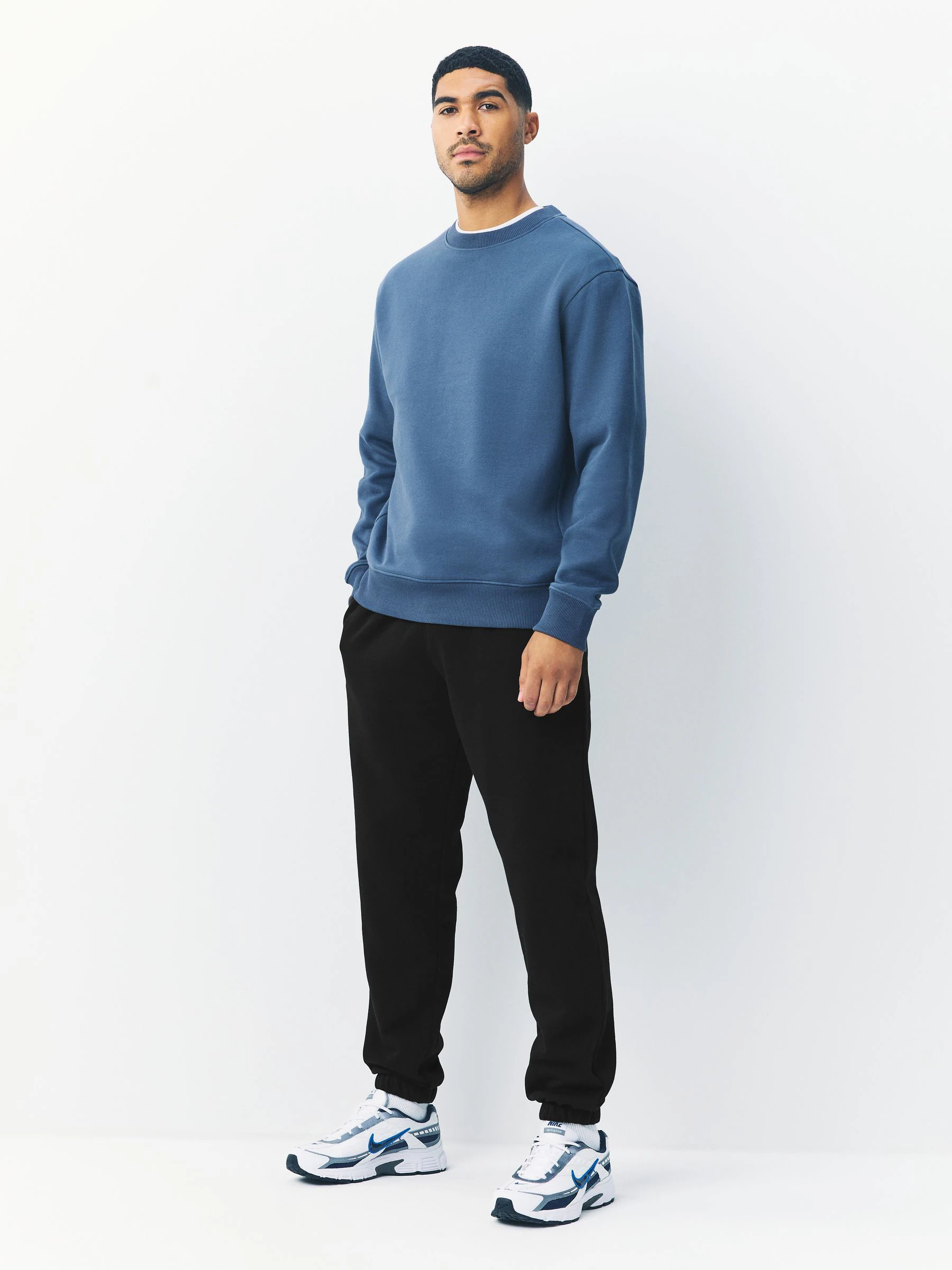 Zwart - Relaxed fit - Katoenrijke Jersey Joggingbroeken