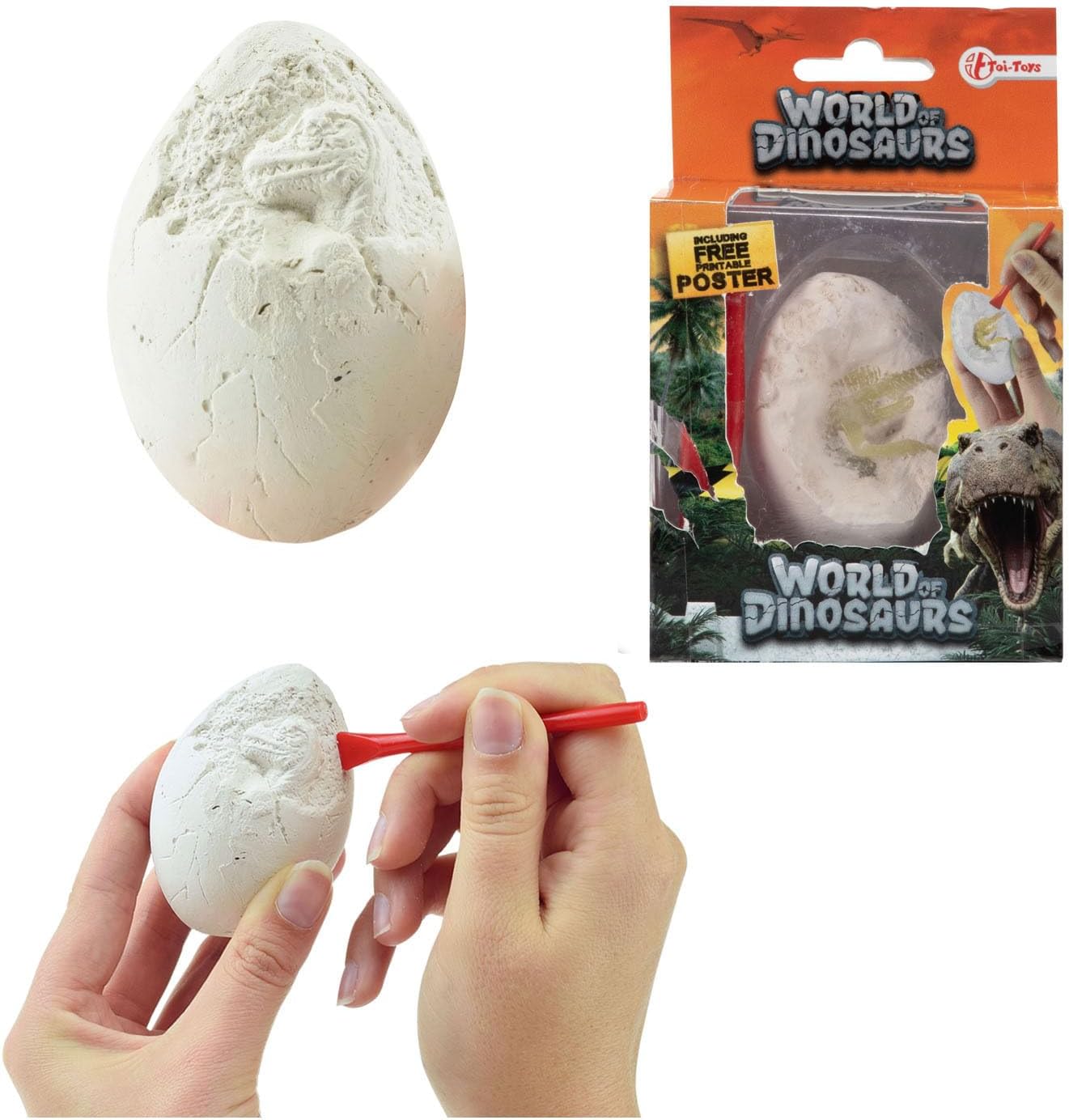 Toi-Toys - WORLD OF DINOSAURS Ausgrabungsset Dinosaurier Spielzeug