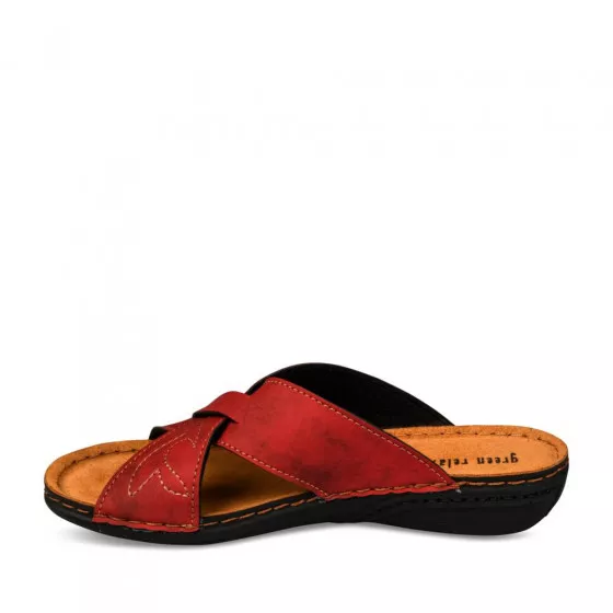 Mules ROUGE GREEN RELAX