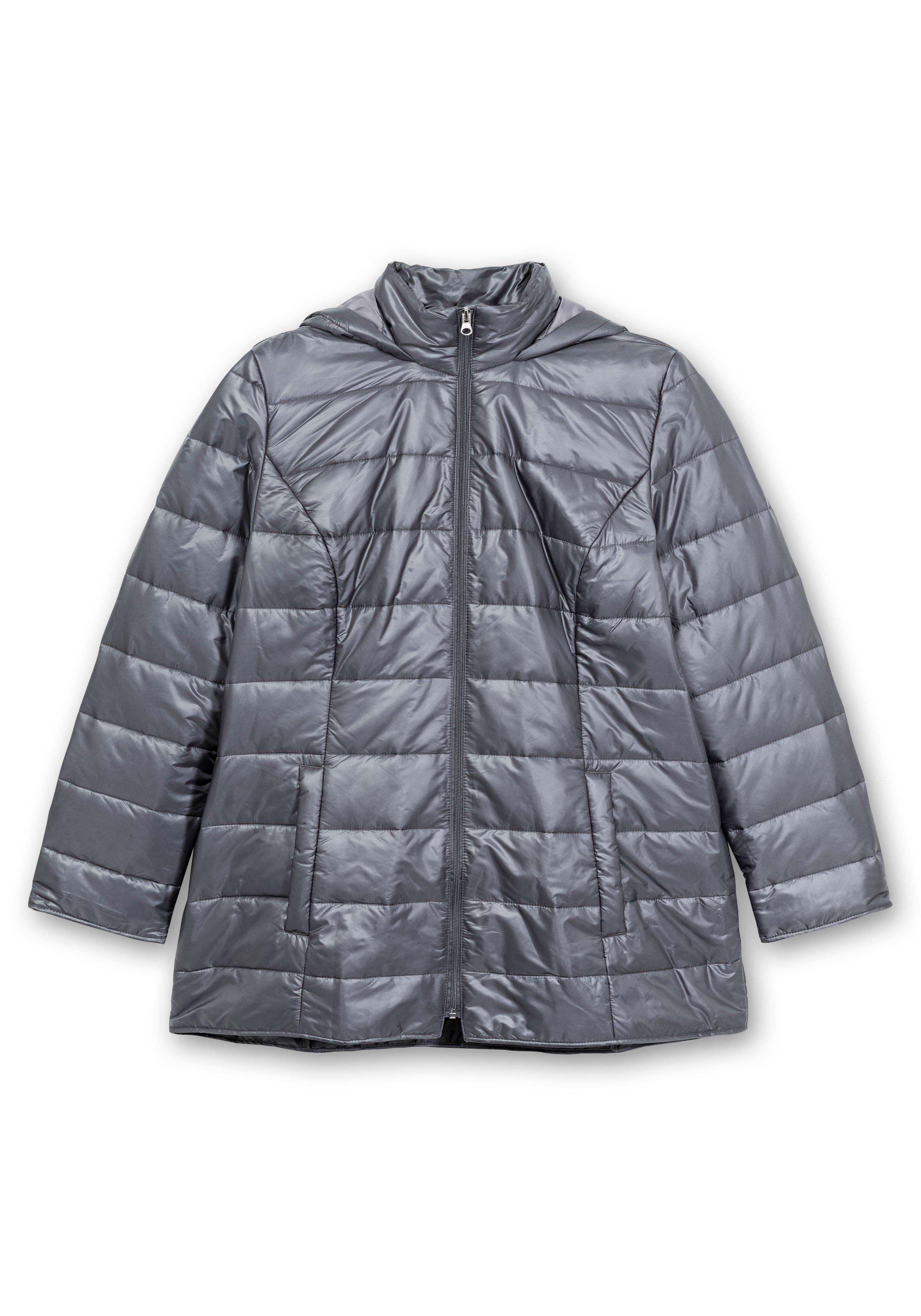 Leicht wattierte Steppjacke mit Kapuze