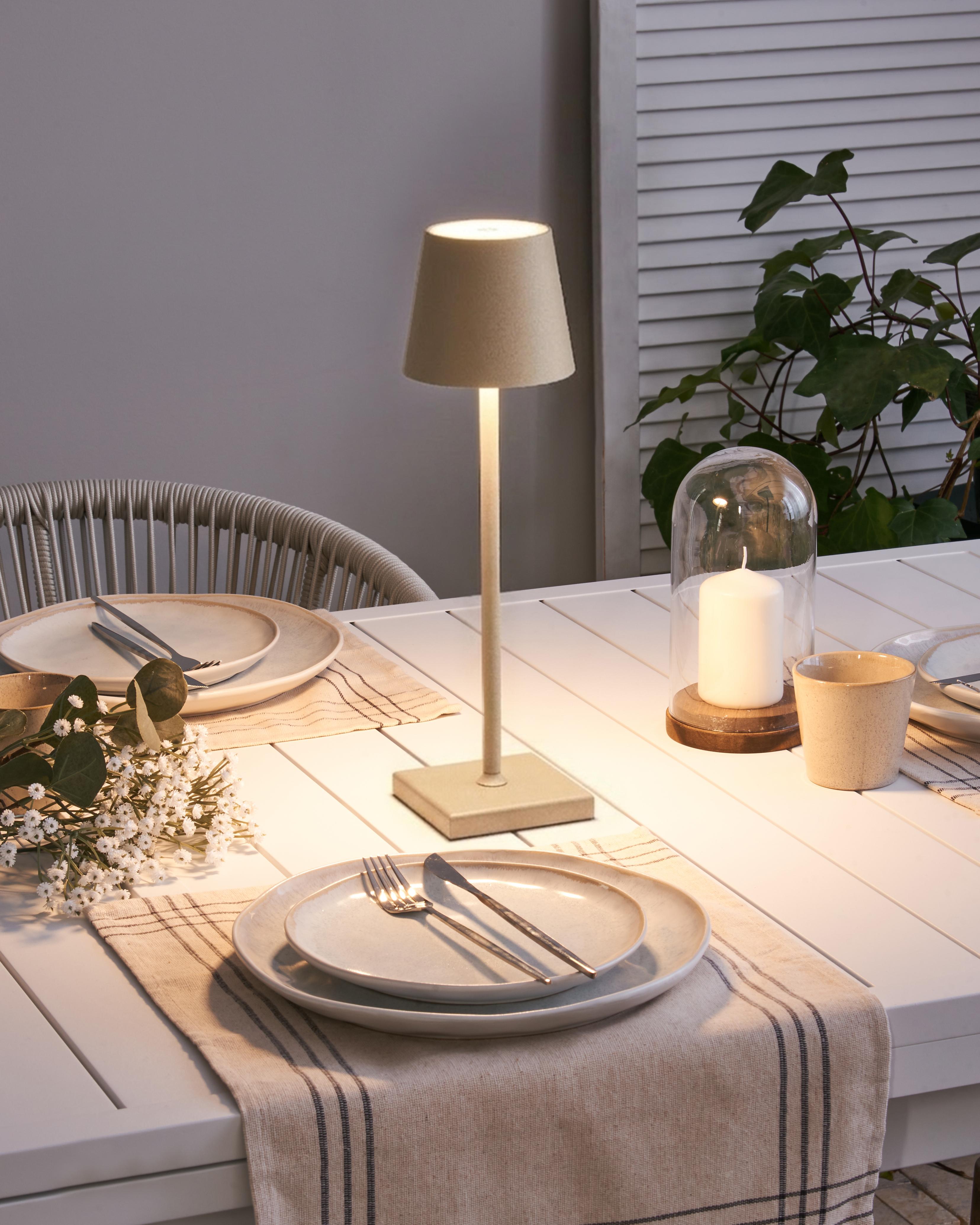 LED draadloze tafellamp BACEIRO Metaal Oranje