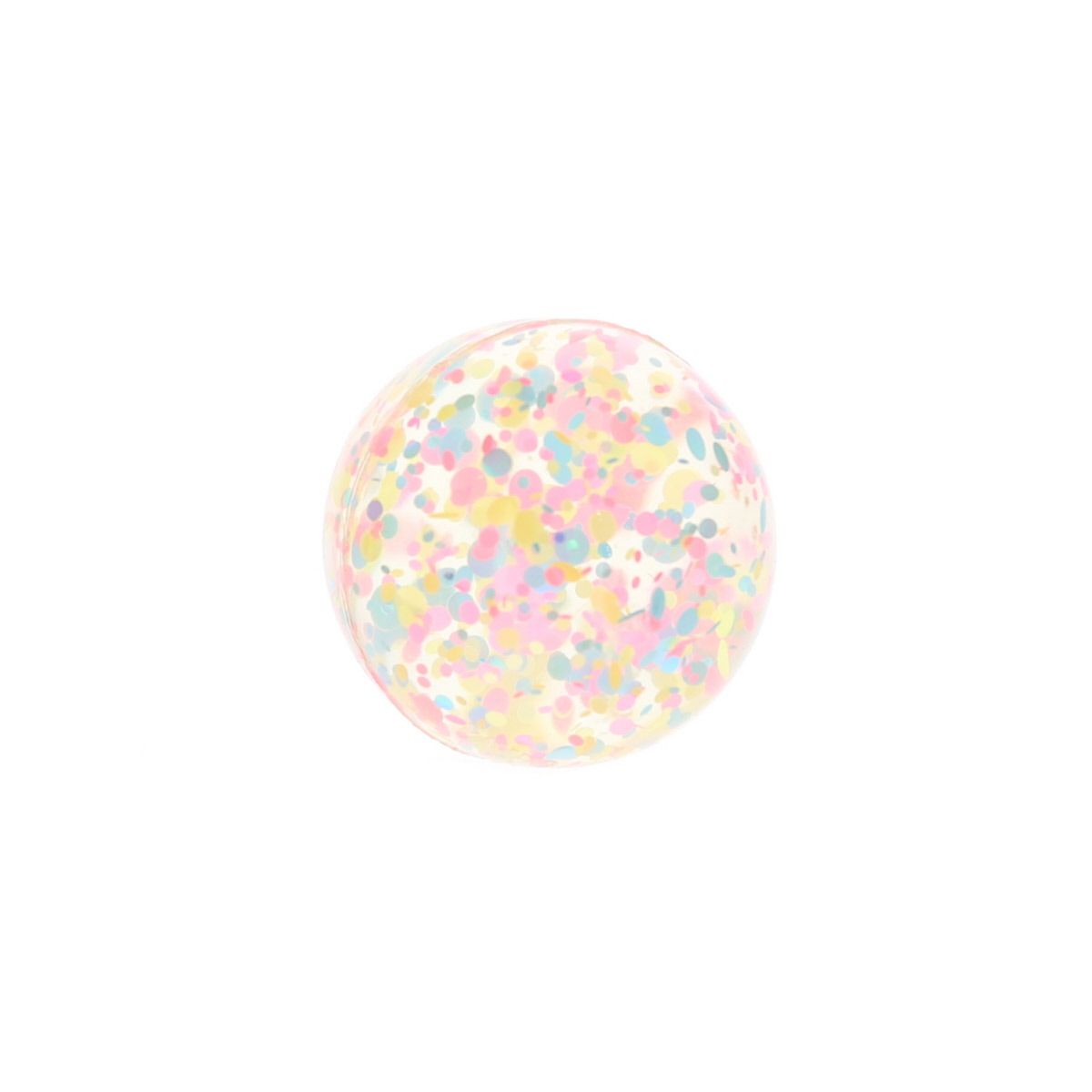 Balle rebondissante confettis Mercredi et Patati