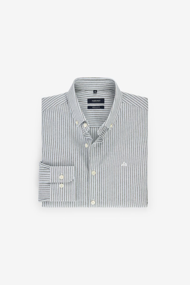 CAMISA COM RISCAS A DUAS CORES