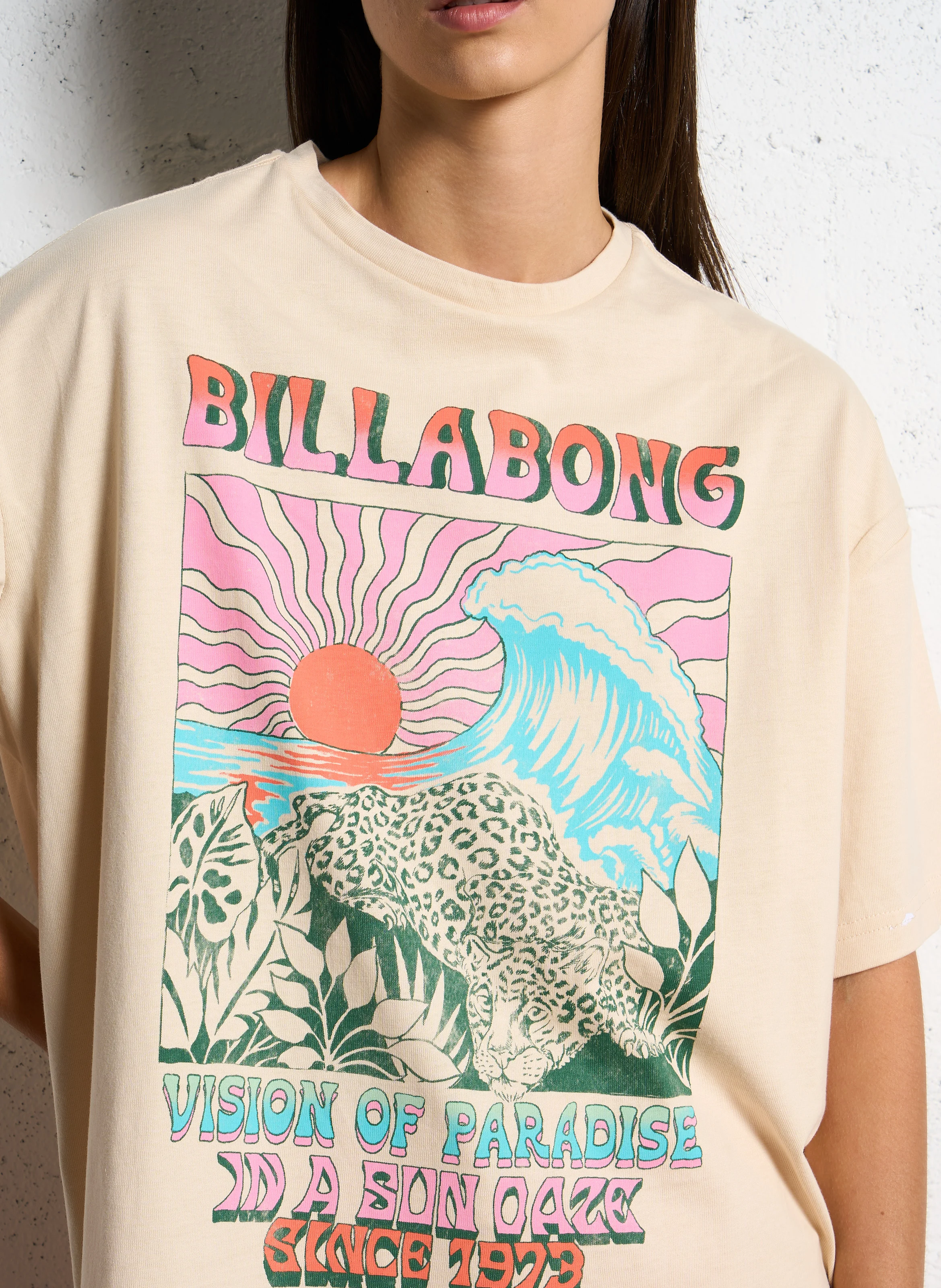 VISION OF PARAD - Tee-shirt col rond en coton | Beige