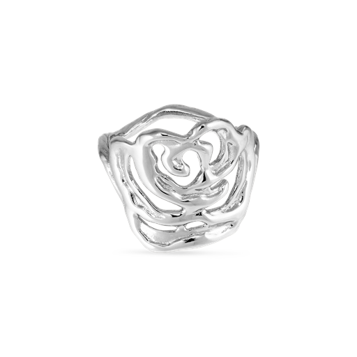 Jane Kønig Big Rose Ring, Silver, 56