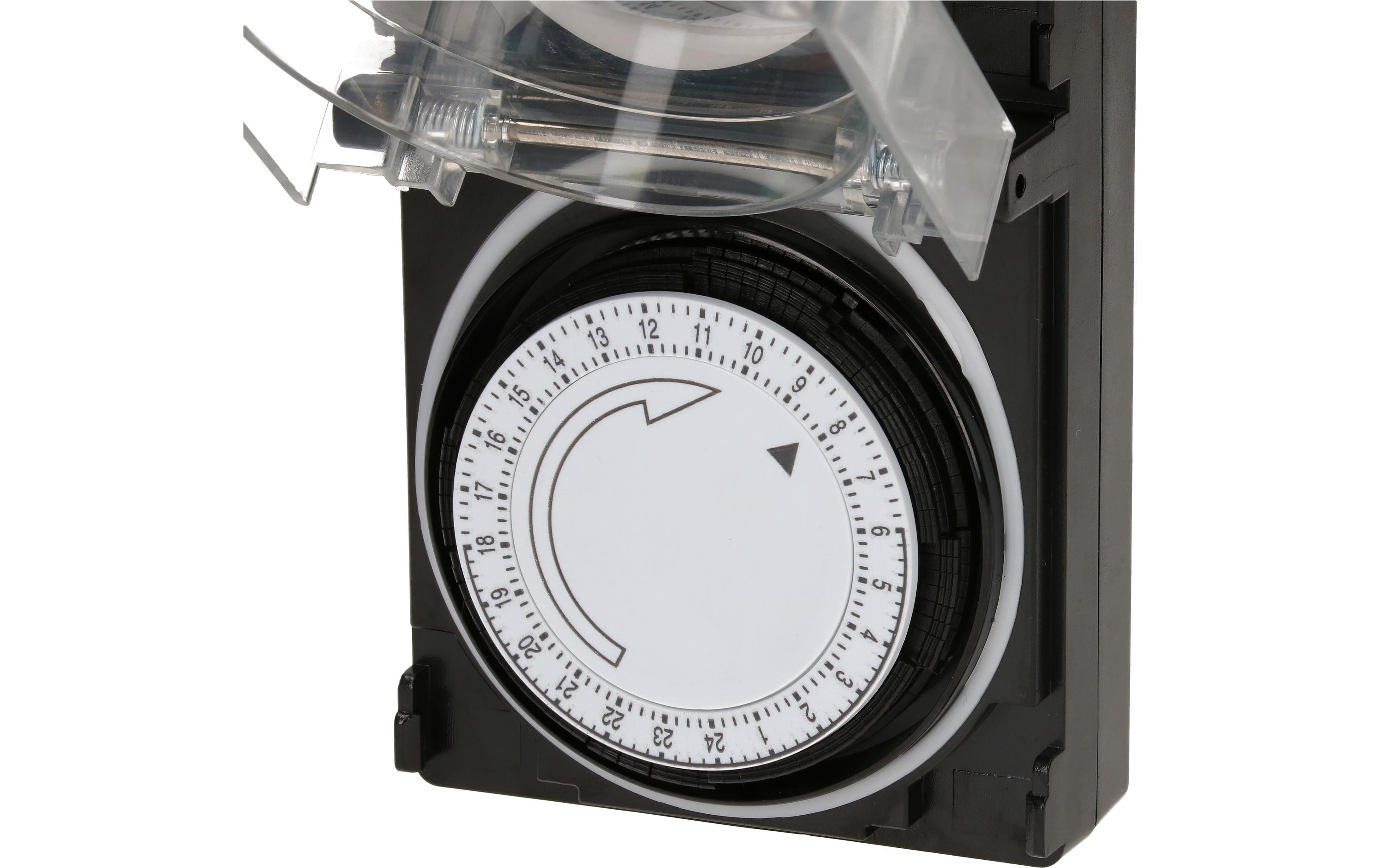 Zeitschaltuhr IP55 24 h MechanischZeitschaltuhr für die Zwischenstecker-Montage
