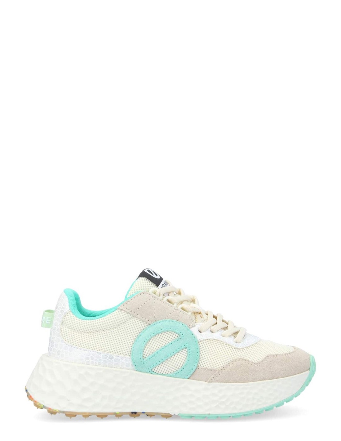 no name Basket de ville Femme carter jogger w Blanc/Beige/Vert