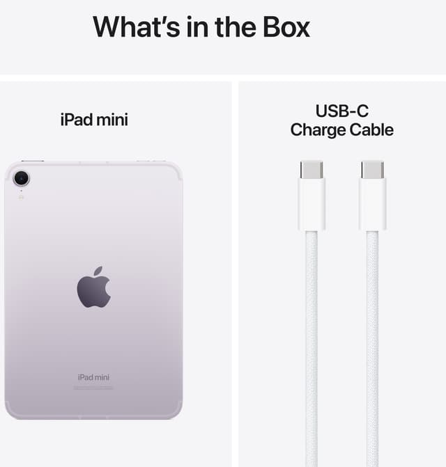 iPad mini A17 Pro Wi-Fi + Cellular 256GB (lilla)