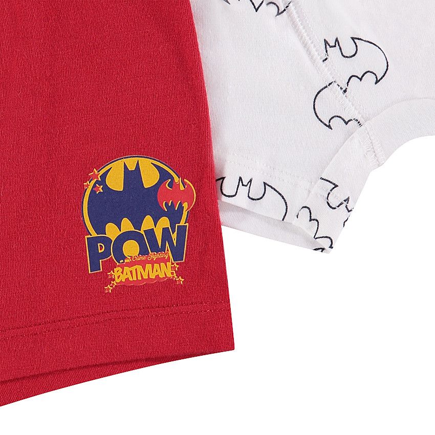 Lot de 2 Boxers en coton BATMAN - Rouge