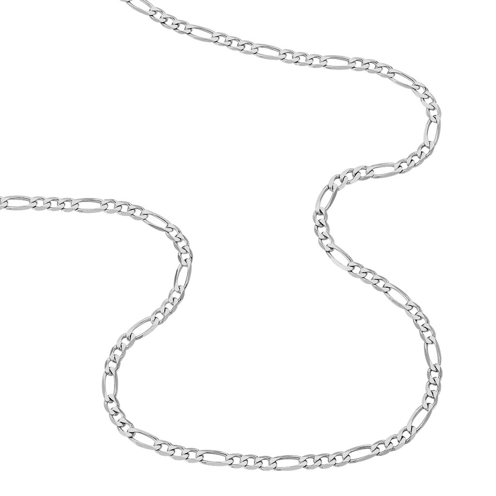 Chaîne Vivian Maille Alternee 1/3 Argent Blanc